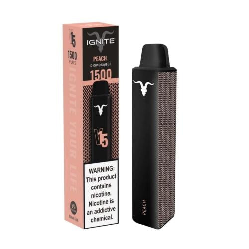 VAPORIZADOR 1500 PUFFS IGNITE V15 PEACH