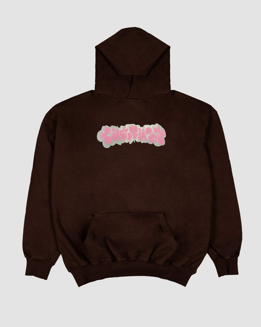 FANTASY HOODIE BROWN PINK BOMB