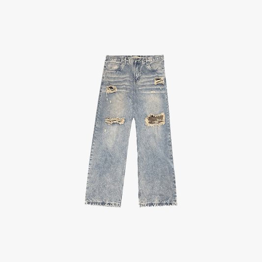 BRECH - DOUBLE DESTROYER BLUE DENIM
