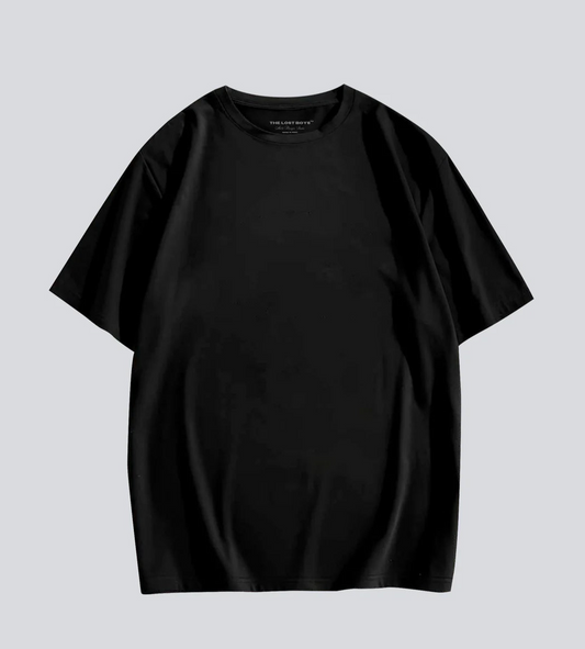 POLO BOXY OVERSIZE BLANK - NEGRO